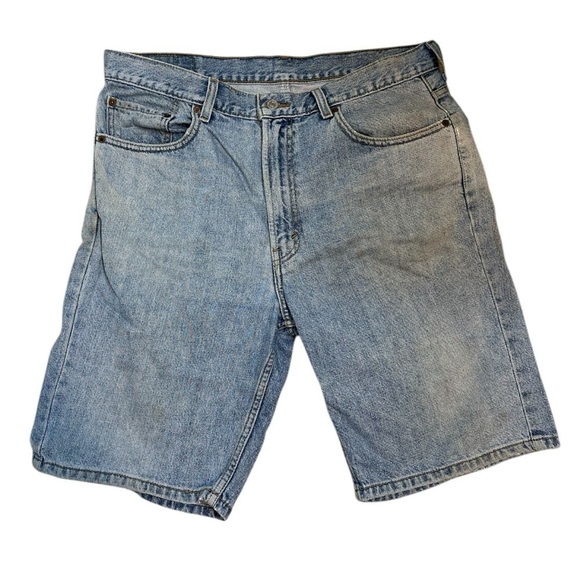 Levi’s Men’s 505 Light Weight Waist 36 Made in 2008 Light Washed Jean Shorts - Picture 1 of 9